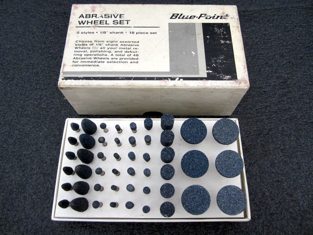 NOS Vintage Blue-Point 48pc Abrasive Wheel Set VWB600 Made in USA