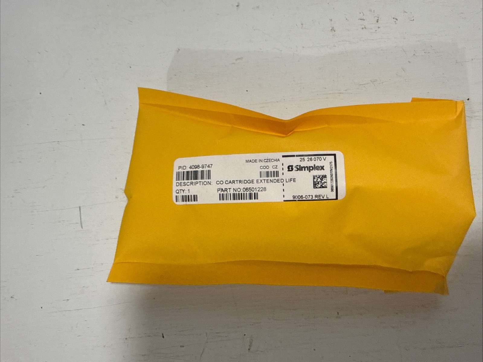 Simplex 4098-9747 Co Replacement Cartridge Corc Simplex 4098-9747 Co Replacement Cartridge Corc