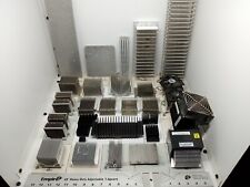 Lot Of 28 Vintage Computer Aluminum Heat Sinks Large & Small Variety 21 Lb 10 Oz picture