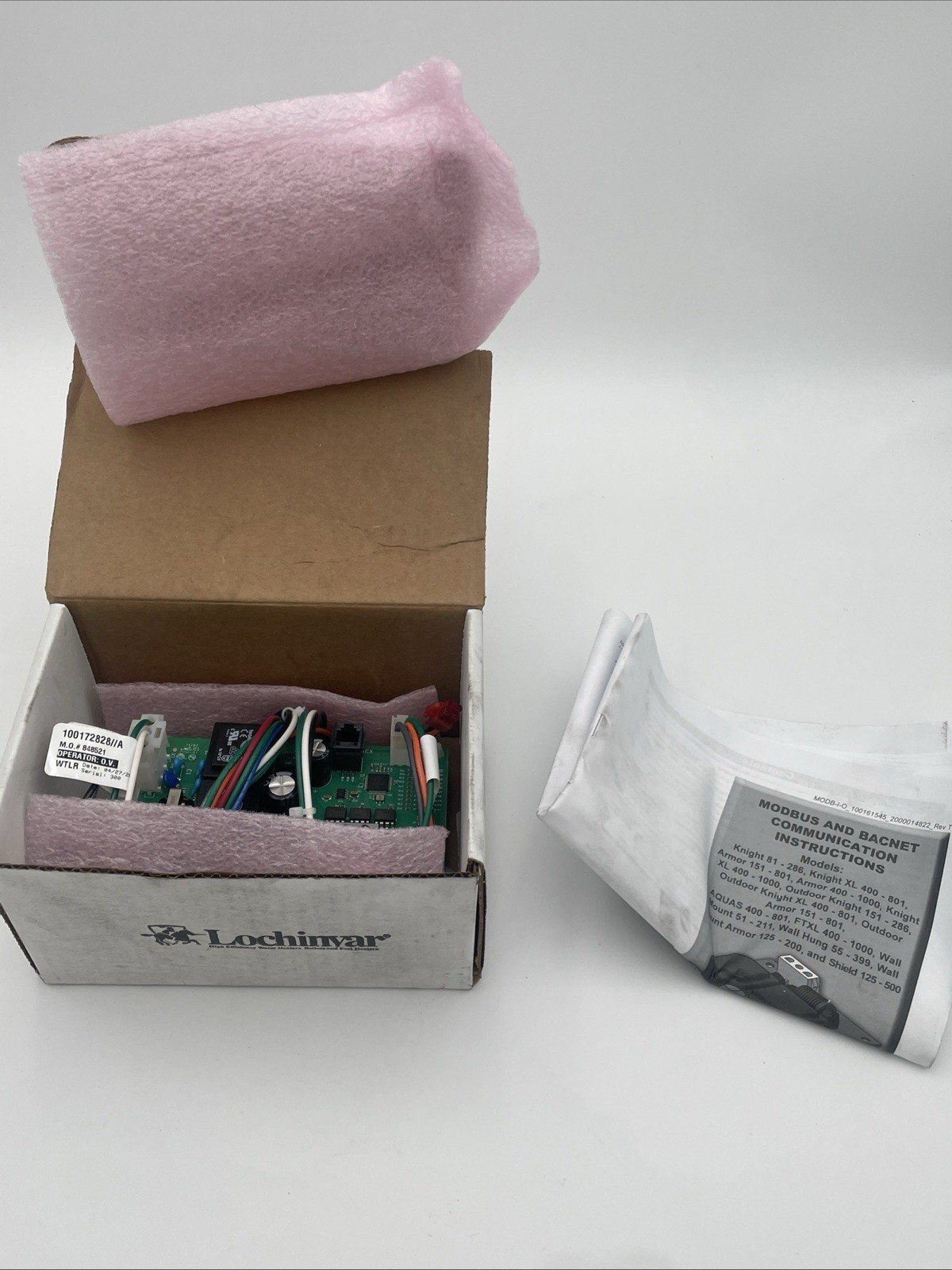 Lochinvar 100332667 BACnet Commercial SW 125-200 Communication Module NEW