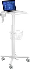 Medical Laptop Cart with Scanner Holder and Storage picture