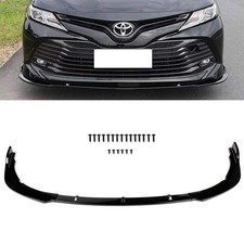 ABS Glossy Black Front Bumper Lip Splitter for Toyota Camry 2018-2020 picture