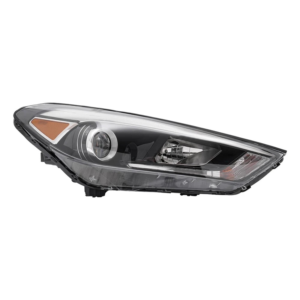 Halogen Black Headlamp w/LED DRL for 2016-2018 Hyundai Tucson Right Side Halogen Black Headlamp w/LED DRL for 2016-2018 Hyundai Tucson Right Side