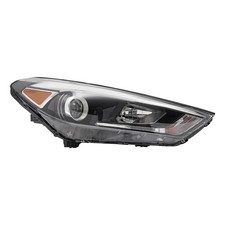 Halogen Black Headlamp w/LED DRL for 2016-2018 Hyundai Tucson Right Side picture