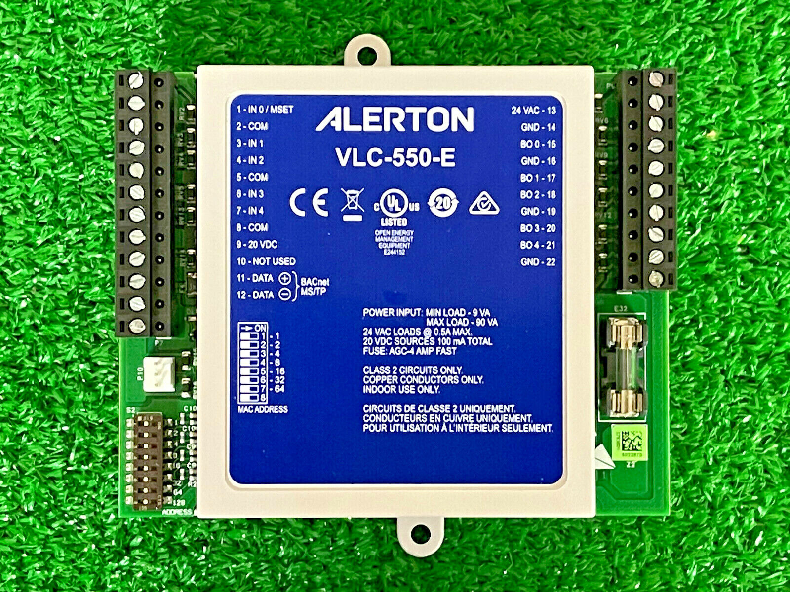 Alerton VLC-550-E Unitary Field Controller, Bactalk, Bacnet, VLC550E