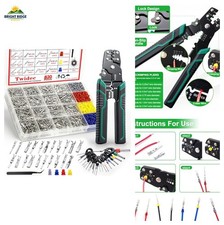 Twidec/820PCS Pin Connector Kit with Crimping Pliers,Car Electrical Wire Termina picture