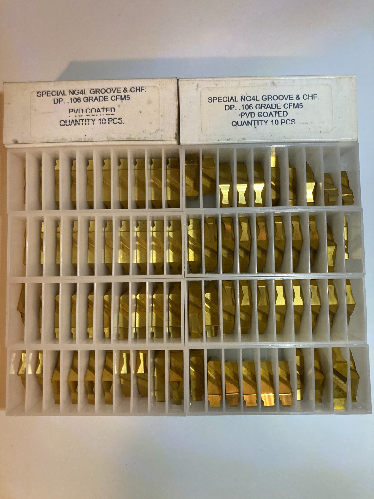 NG4L GROOVE INSERTS  QTY 100 PVD COATED CARBIDE