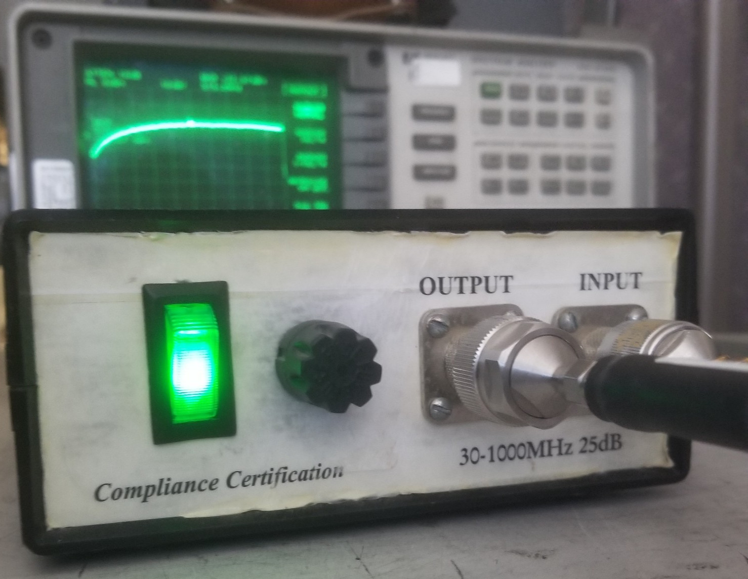 Miteq AM-3A-000110 Wide Band RF Amplifier 1MHz - 1000MHz 25dB gain TESTED OK USA Miteq AM-3A-000110 Wide Band RF Amplifier 1MHz - 1000MHz 25dB gain TESTED OK USA