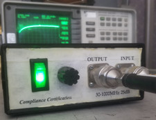 Miteq AM-3A-000110 Wide Band RF Amplifier 1MHz - 1000MHz 25dB gain TESTED OK USA picture