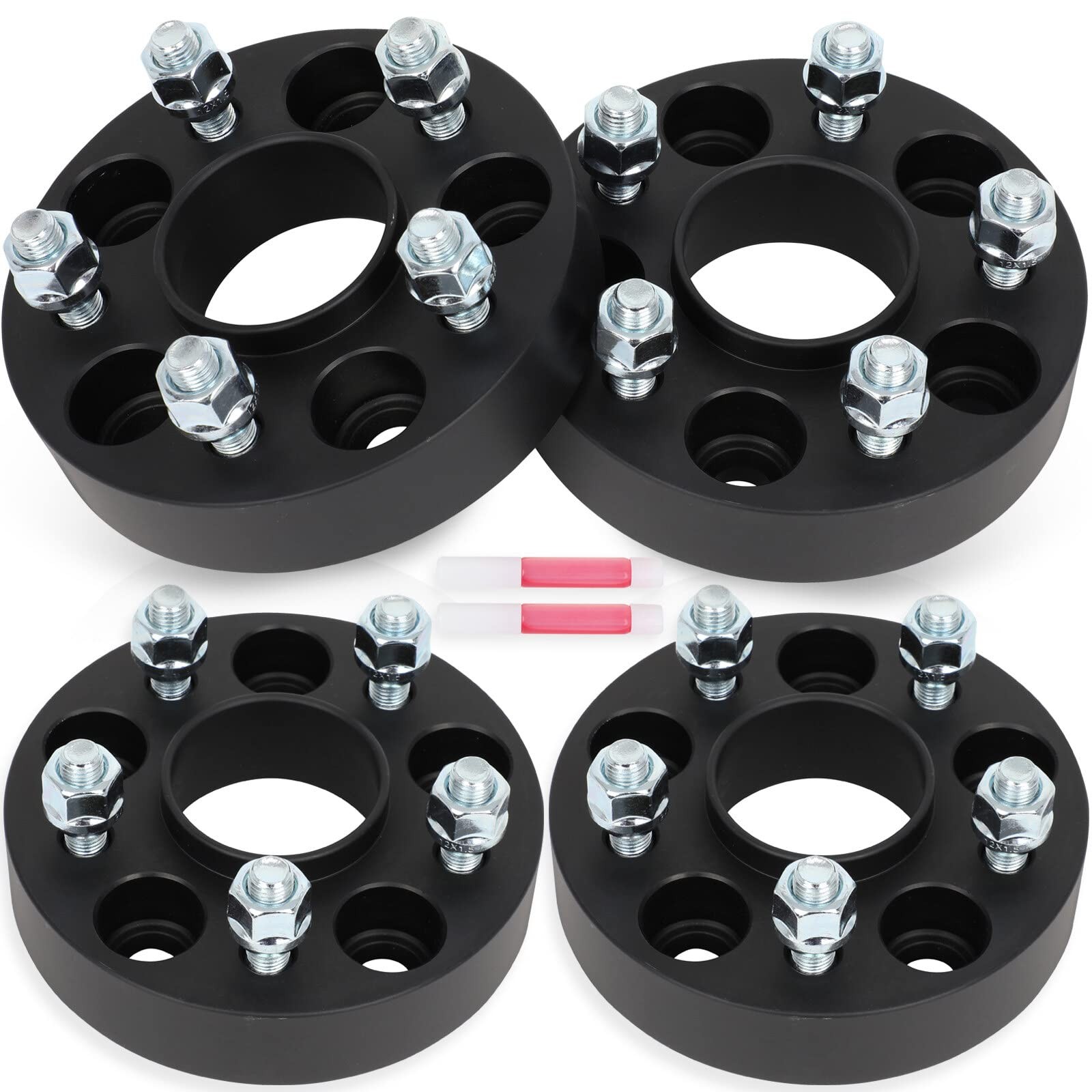 1.25 Wheel Spacers 5x108 5 Lug 4Pcs 63.4mm Bore 12x1.5 Ford Escape Focus Fusion