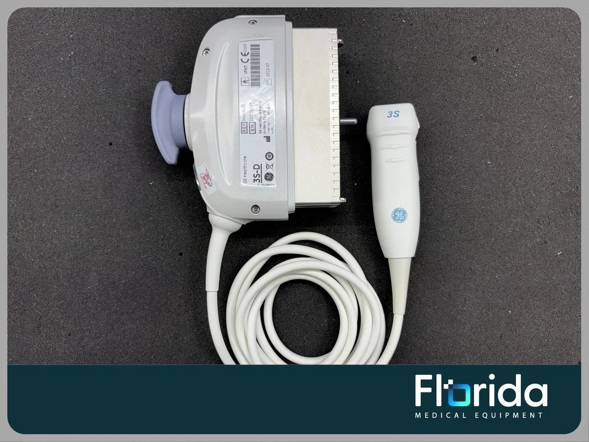 2013 GE 3S-D SECTOR ARRAY ULTRASOUND TRANSDUCER PROBE REF: H48661LG TESTED