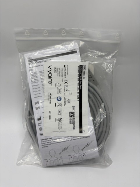 NEW Vyaire 2022948-001 Multi-Link ECG Cable 3-Lead Grabber 12ft OEM NEW Vyaire 2022948-001 Multi-Link ECG Cable 3-Lead Grabber 12ft OEM