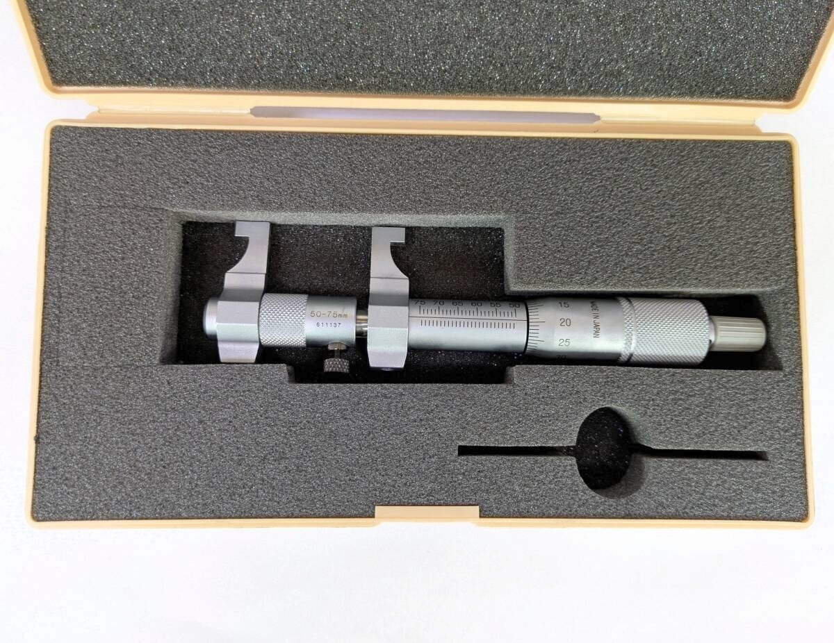 Mitutoyo IMP-75 Caliper Jaw Inside Micrometer 50-75mm Used Japan