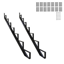 MTB Black Steel Stair Riser with 1/2/3/4/5/6/7 Steps picture