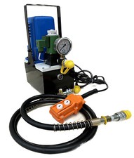 10000PSI Electric Cylinder Hydraulic Pump 600W Solenoid Valve Single Acting Pump picture