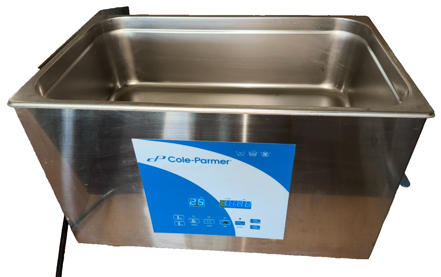 WORKING Cole-Parmer UC 200 Ultrasonic Cleaner with Digital Timer & Heat 08895-72 WORKING Cole-Parmer UC 200 Ultrasonic Cleaner with Digital Timer & Heat 08895-72