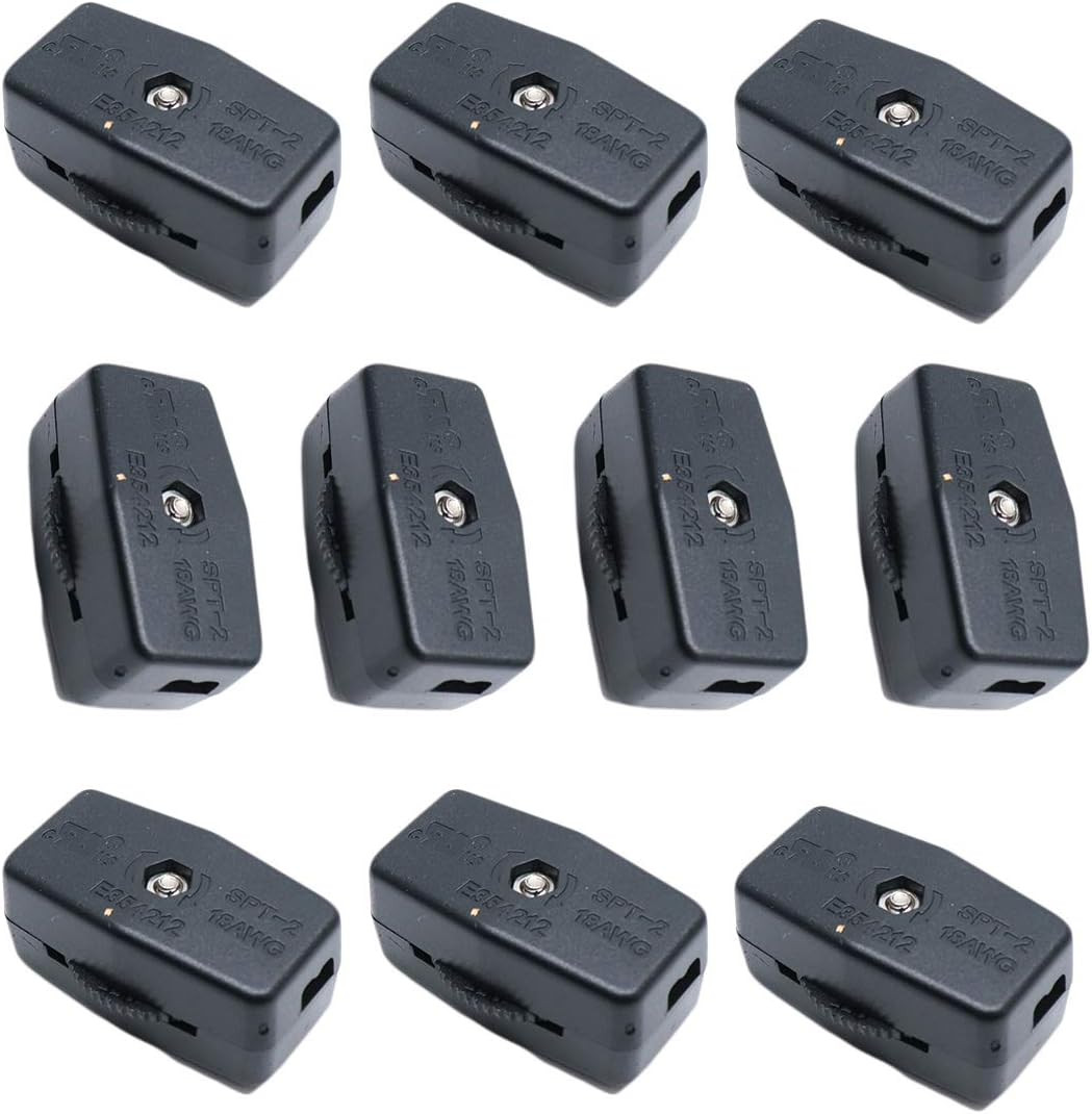 Luomorgo 3A, 125VAC Inline Rotary Cord Switch