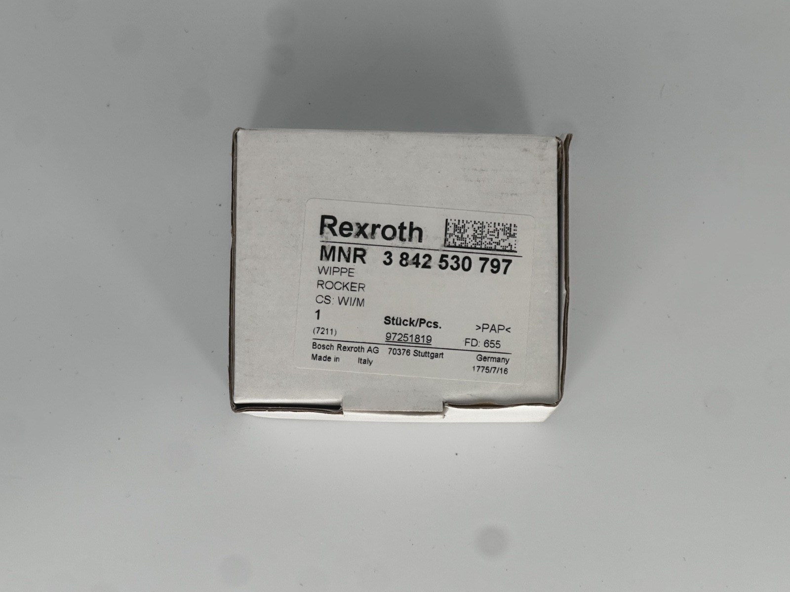 Bosch Rexroth 3842530797 Wiper Rocker OEM Conveyor Replacement Part, new box