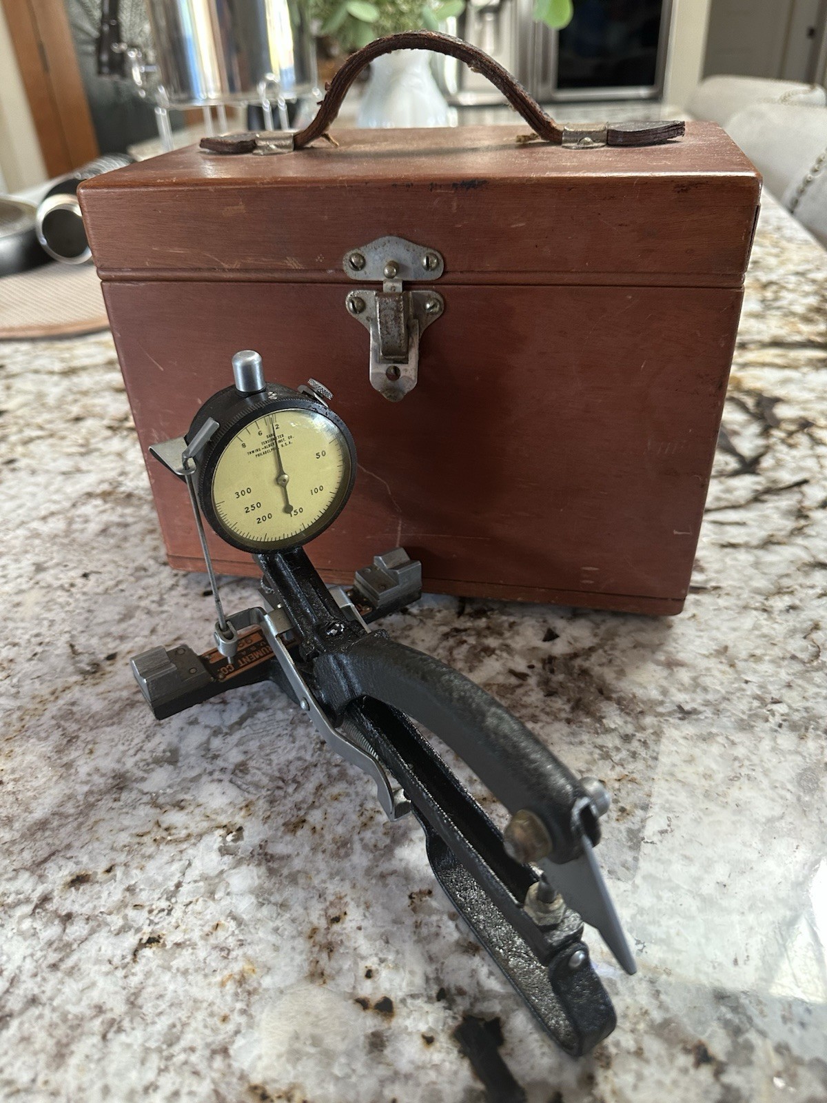 Vintage Thwing-Albert CT-1 Cable Tensiometer 300 lb w/ Case & Accessories