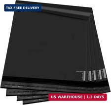 Black Poly Mailers 10x13 in, Shipping Bags, 100 Pcs picture