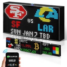 Glance LED V1 Ticker - Customizable LED Display Sports Ticker, LED Display fo... picture