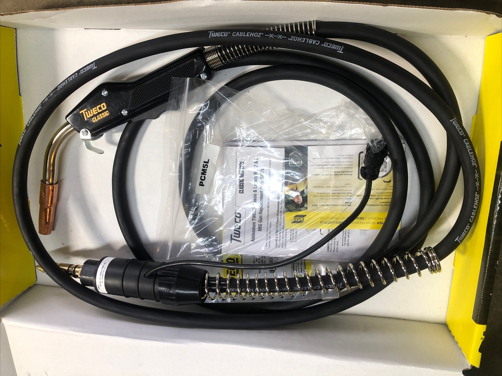 Tweco M2154045 Classic 2 Air Cooled MIG Gun 200A 15 ft Miller 1020-1135