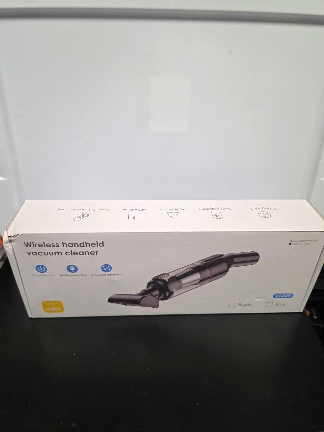 VC029 Cordless Handheld Vacuum Cleaner Black Rechargeable 2 Speed HEPA Car Home VC029 Cordless Handheld Vacuum Cleaner Black Rechargeable 2 Speed HEPA Car Home