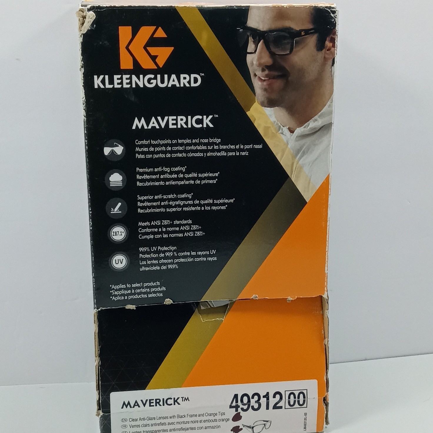 KleenGuard Maverick 49312 Safety Glasses Clear Anti-Fog Lens Full Frame 6 pack KleenGuard Maverick 49312 Safety Glasses Clear Anti-Fog Lens Full Frame 6 pack