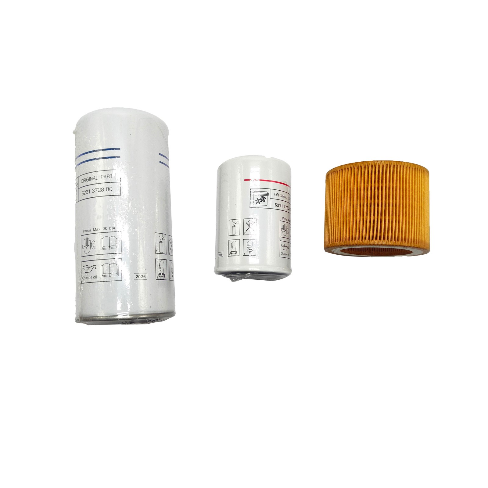 Filter Kit 6221372800+6211472500+6211473900 Fits Quincy Chicago Air Compressor