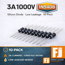 1N5408 IN5408 Rectifier Diodes 3A 1000V DO-201AD Through-Hole 10-Pack picture