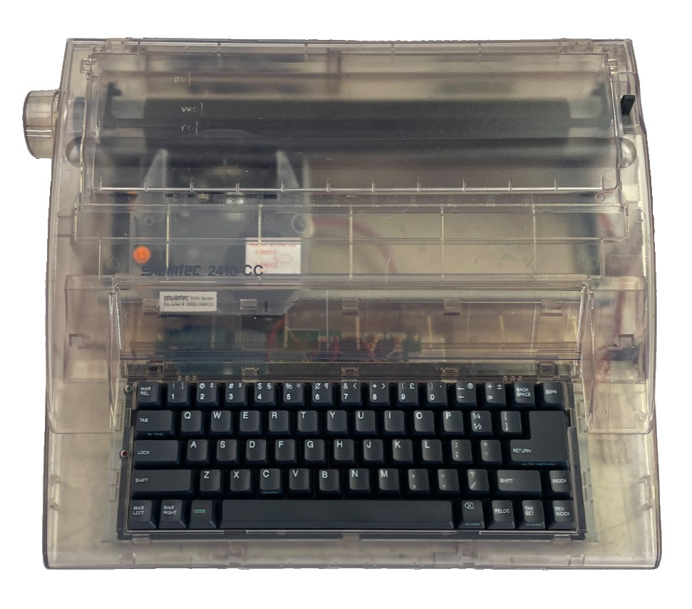 Swintec 2410CC Retro Clear Electronic Typewriter