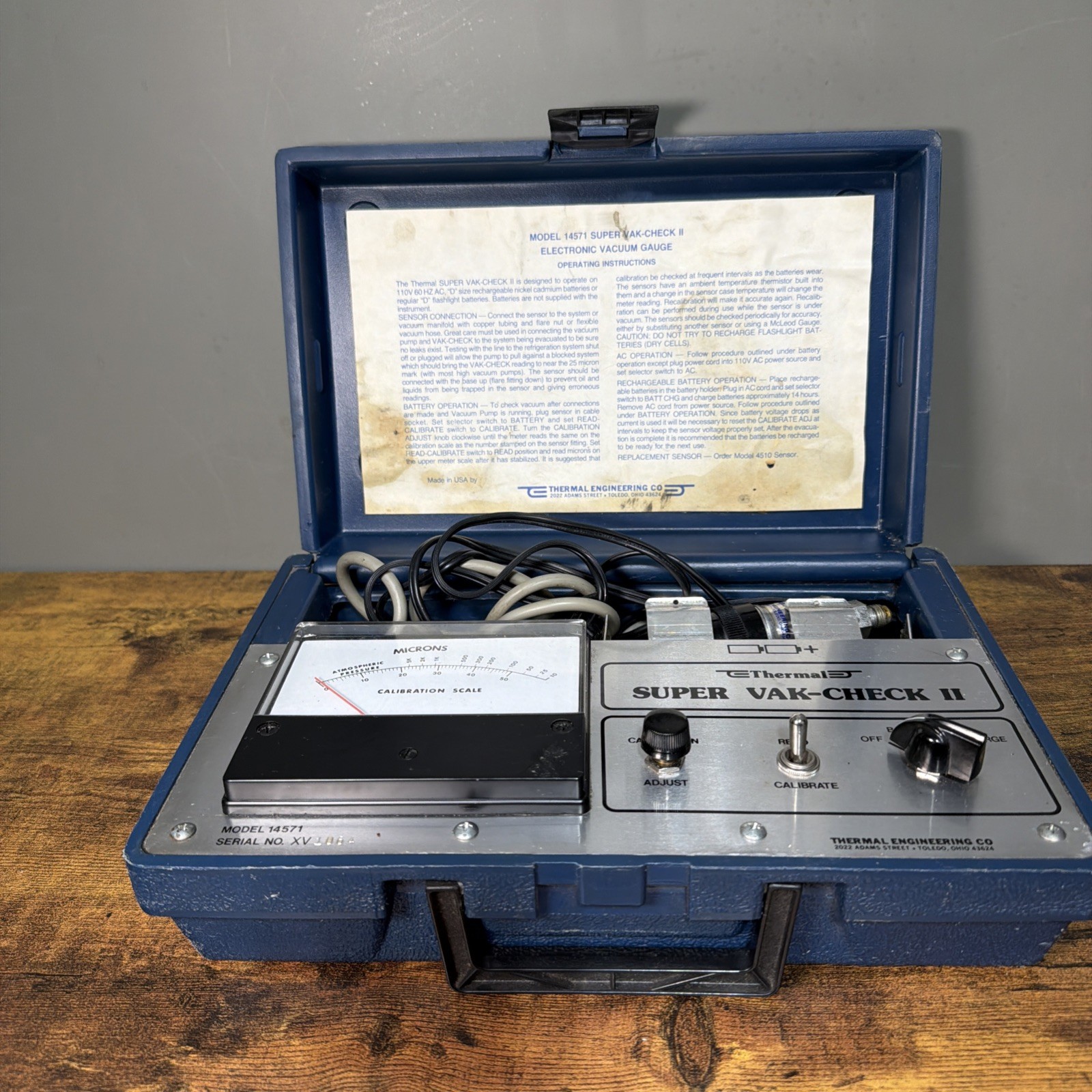 Thermal Engineering Company Super Vak-Check II 14571 Thermal Engineering Company Super Vak-Check II 14571
