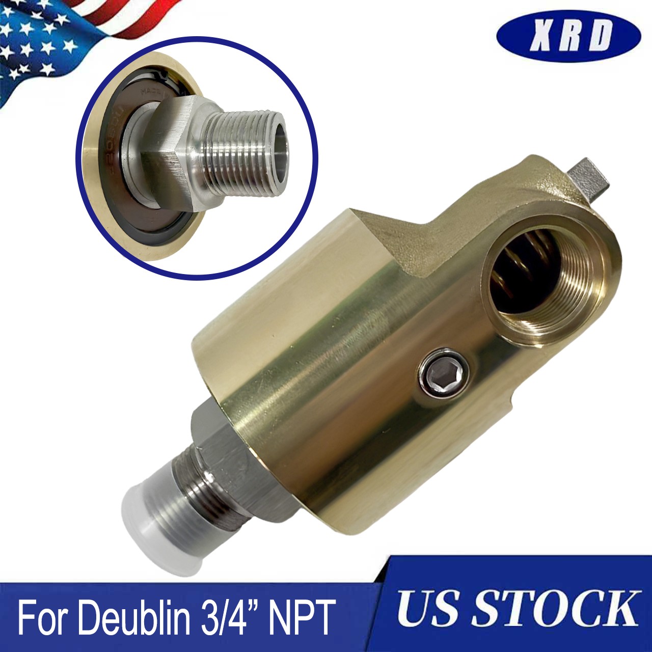 New RH Rotary Rotor Union For Deublin 3/4” NPT 257000020 257-000-020