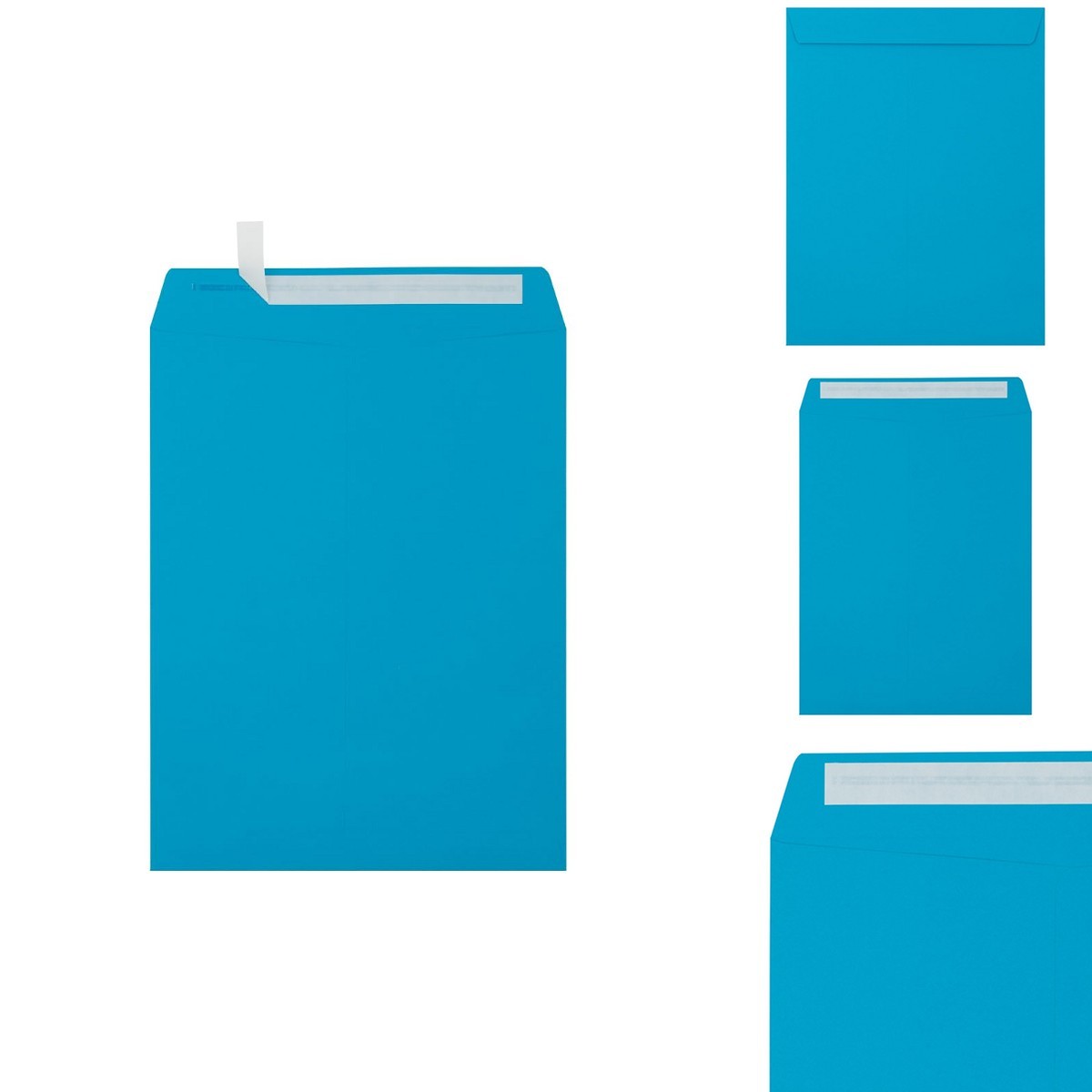 LUXPaper 10x13 Open End Envelopes Pool Blue 80lb Text 250 Count