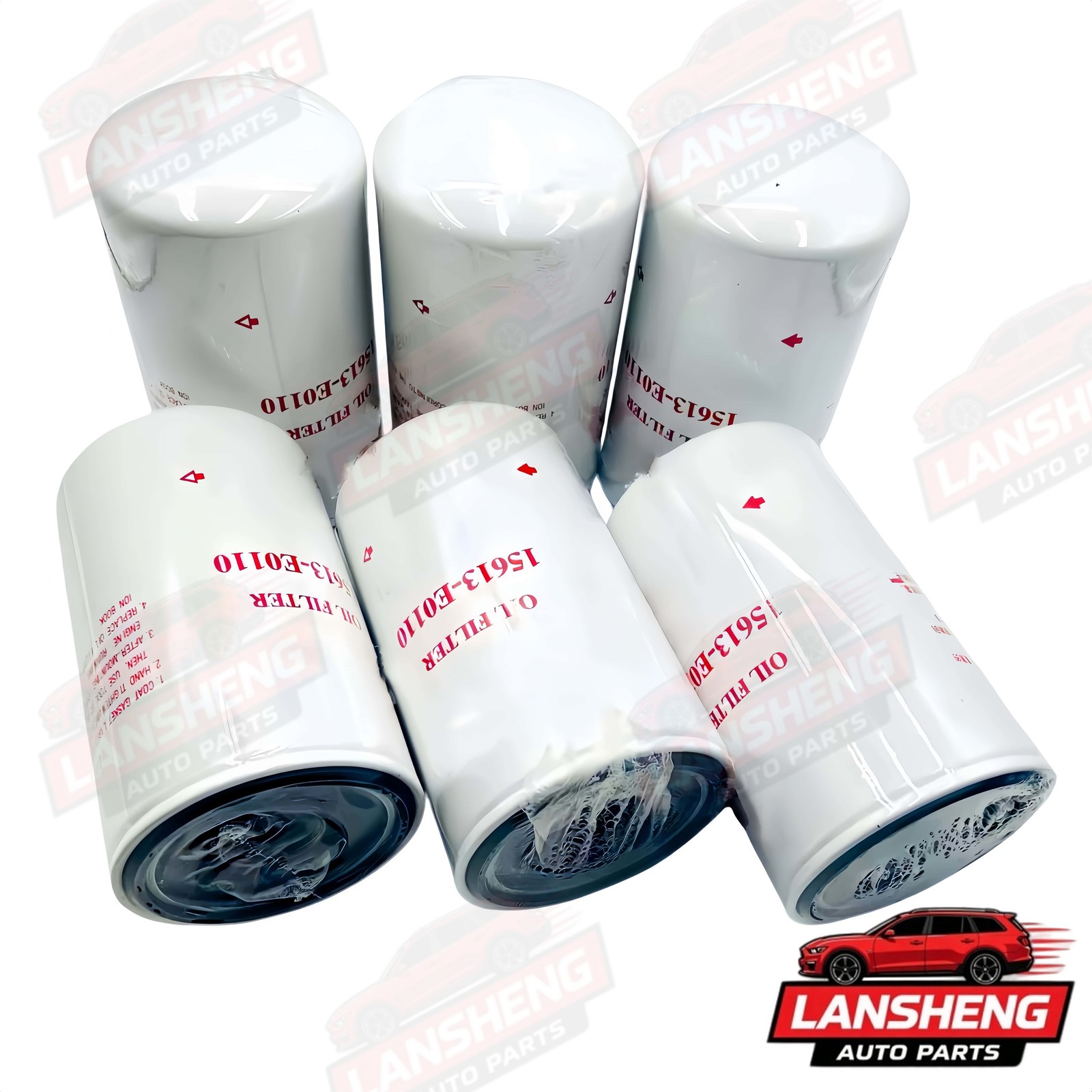 6Pcs Oil Filter 15613-E0110 Fits Hino 258 268 338 2005-2020