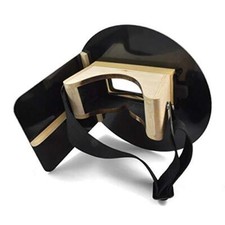 Wendy's Pancake Welding Hood Helmet w/Strap - Right Handed - BLACK picture