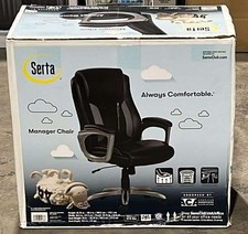 Serta Mid-Back Office Chair With Mesh Accents And Memory Foam picture