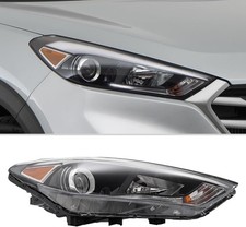 Halogen Black Headlamp w/LED DRL for 2016-2018 Hyundai Tucson Right Side picture