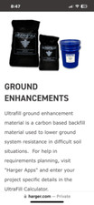 Harger Ultrafill Graphite Earth Enhancement Material 50lbs bags picture
