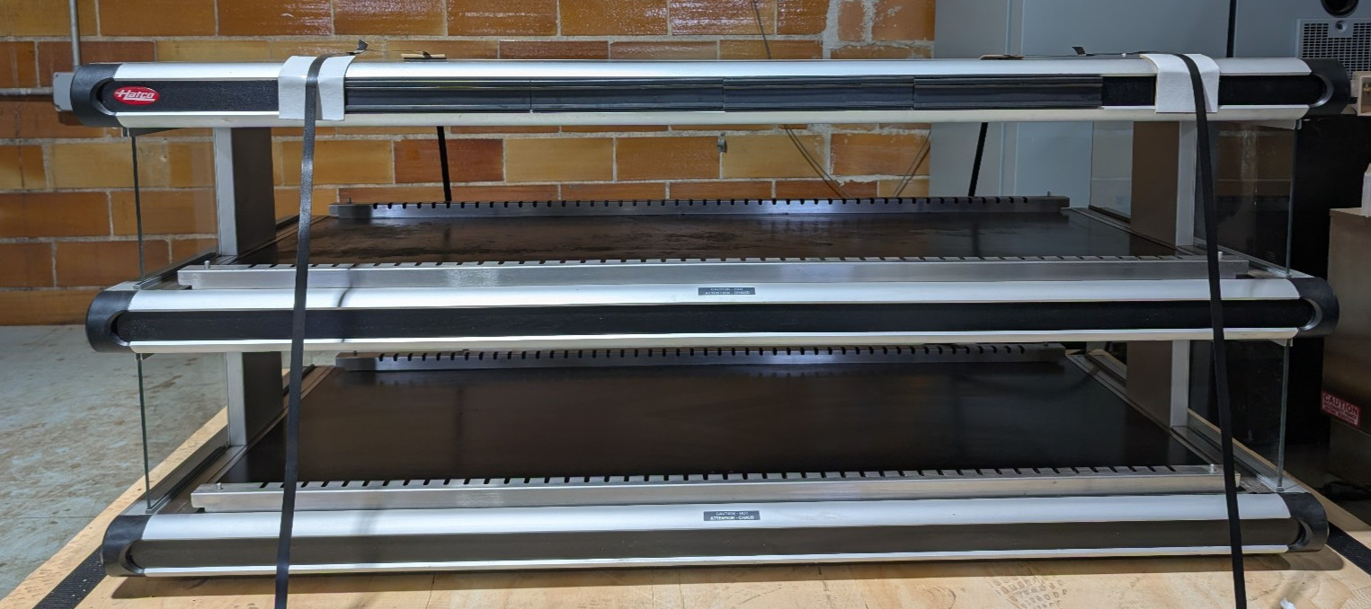 Hatco GR2SDH-54D Glo-Ray Designer Merchandising Warmer, Double Shelves