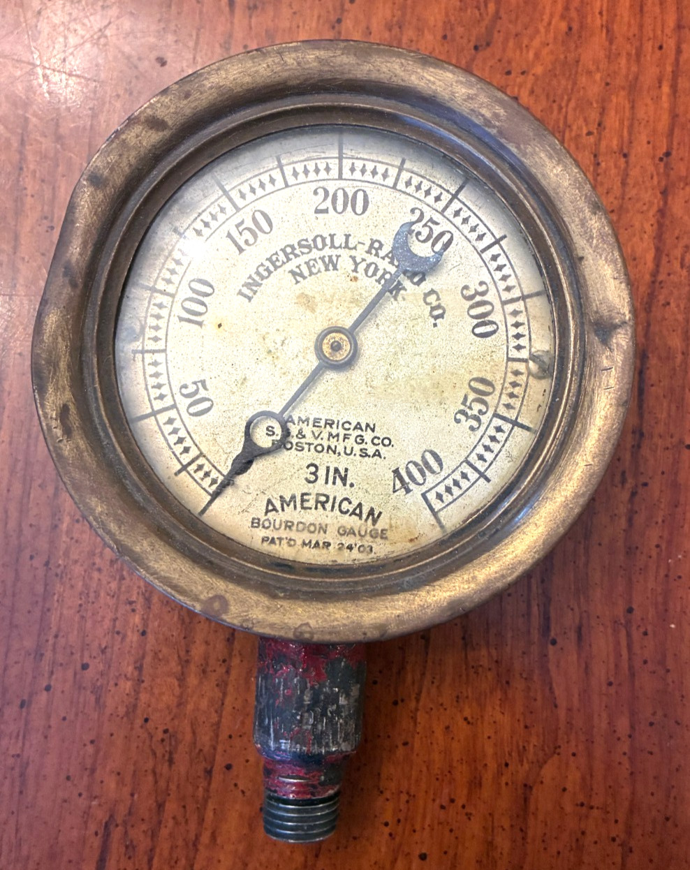VINTAGE AMERICAN BOURDON GAUGE 3