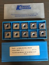 KNIGHT CARBIDE INSERTS - SCBIR-650-X2L CB Z22 - Qty. 10 - NEW picture