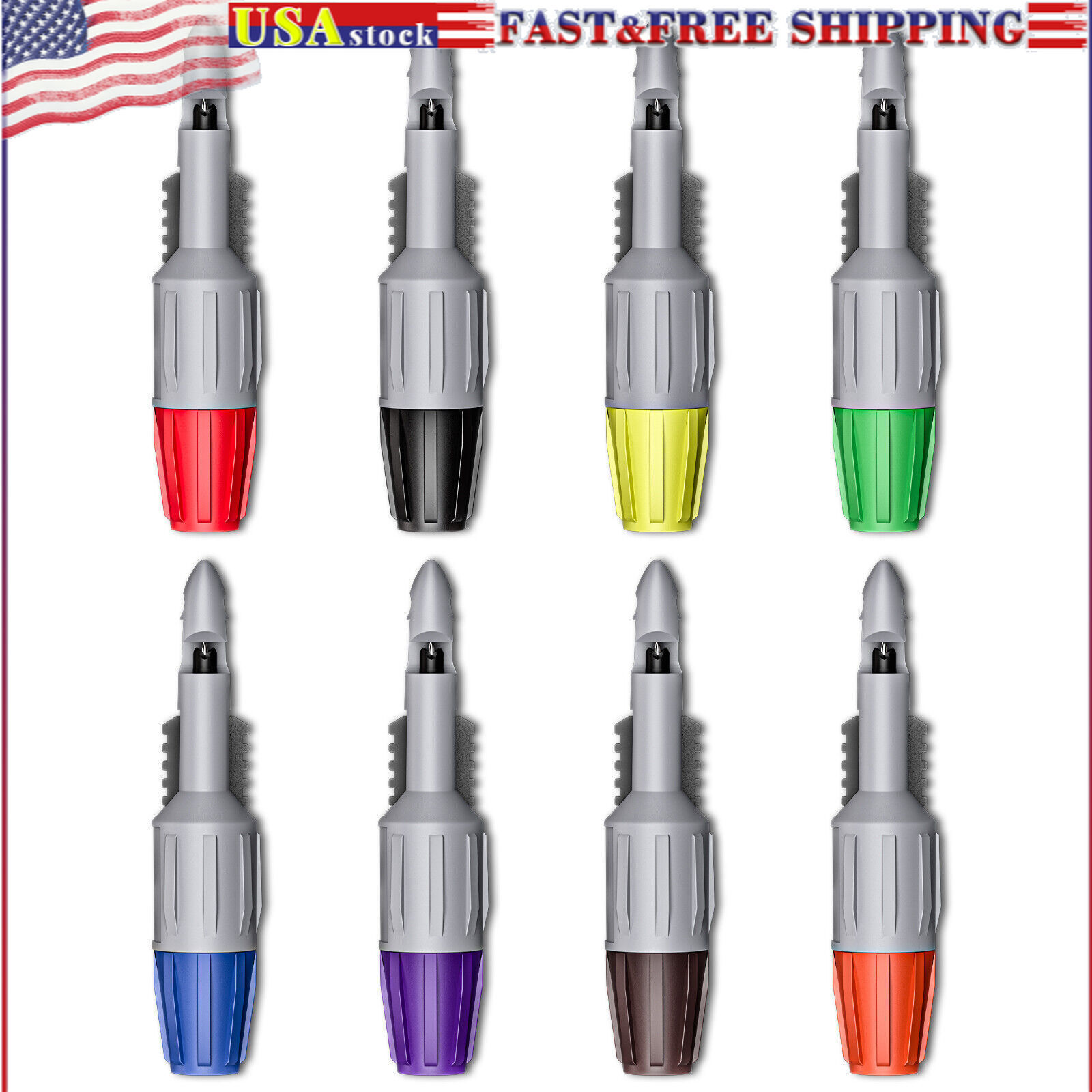 8PCS Heavy Duty Wire Piercing Probe Insulation Piercing Clip Set with 4mm female