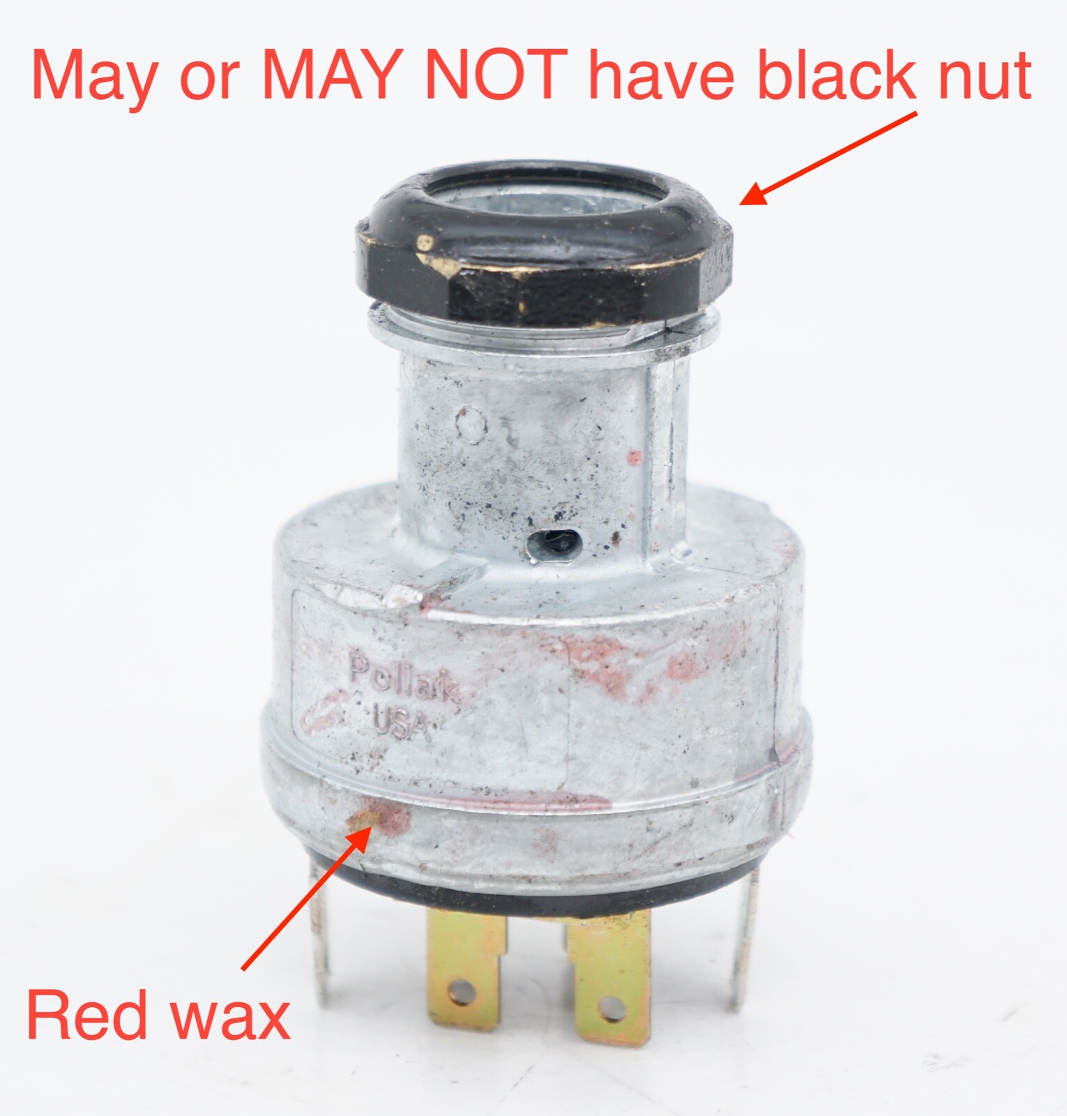 New Old Stock 31-285P Pollak Ignition Switch NO KEY or CORE May Not Have Nut