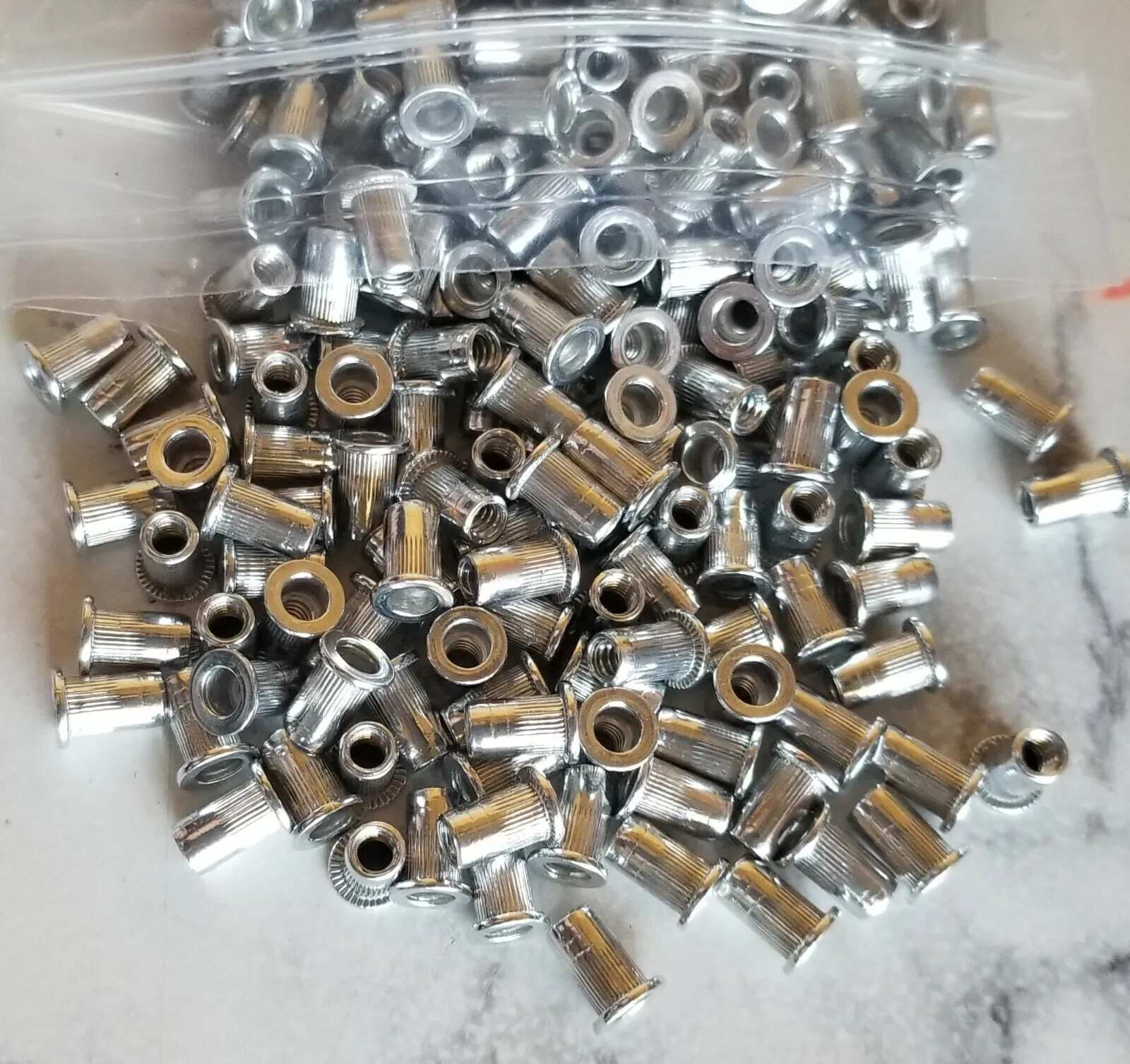 100 Pcs 6-32 Rivet Nut Aluminum knurled Nutserts Rivnut Nutsert SAE Standard 100 Pcs 6-32 Rivet Nut Aluminum knurled Nutserts Rivnut Nutsert SAE Standard