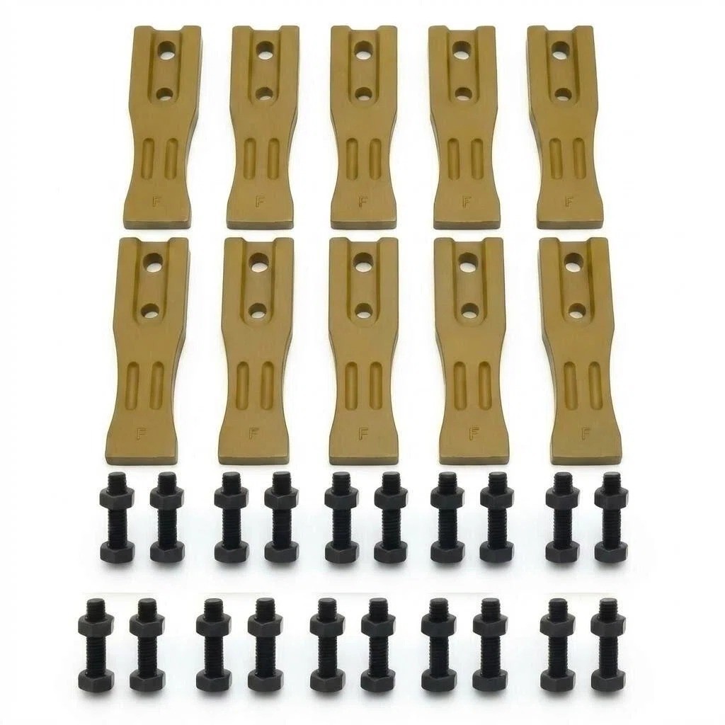 10PK 6684447 Bucket Teeth Unitooth with Bolts & Nuts for Skid Steer Bucket