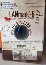 Berk-Tek LANmark-6, Cat6 Plenum Data Cable, CMP, UTP, Blue, 100' coil picture