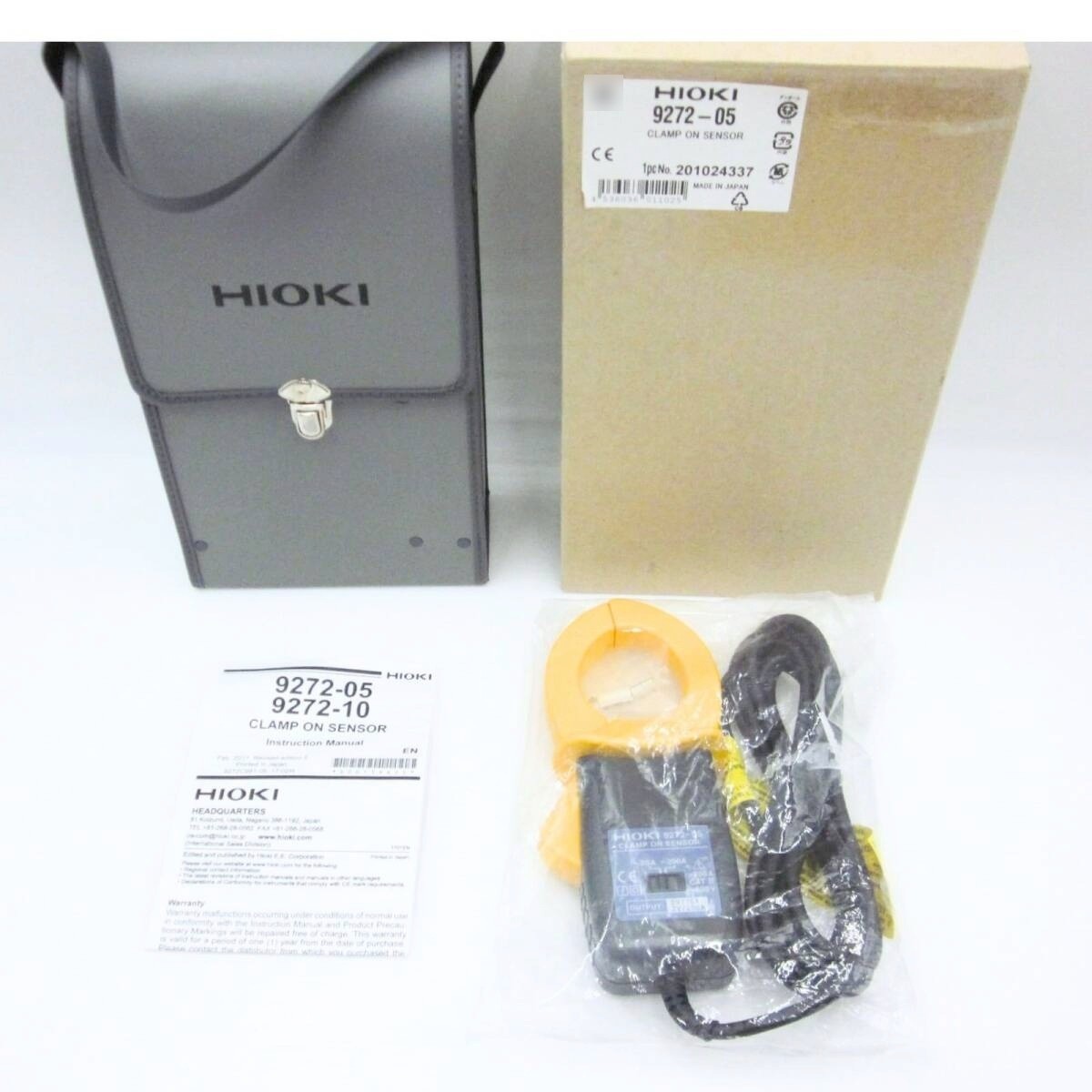 HIOKI 9272-05 Clamp On Sensor AC 20A 200A with Case Unused Open Box Japan HIOKI 9272-05 Clamp On Sensor AC 20A 200A with Case Unused Open Box Japan