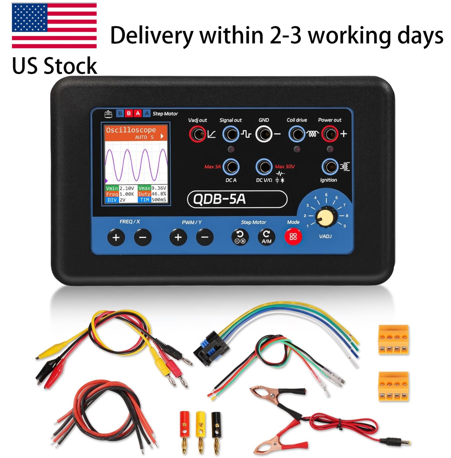 QDB-5A Automobile Actuator Drive Detector Ignition Coil Tester DC9-26V 100W