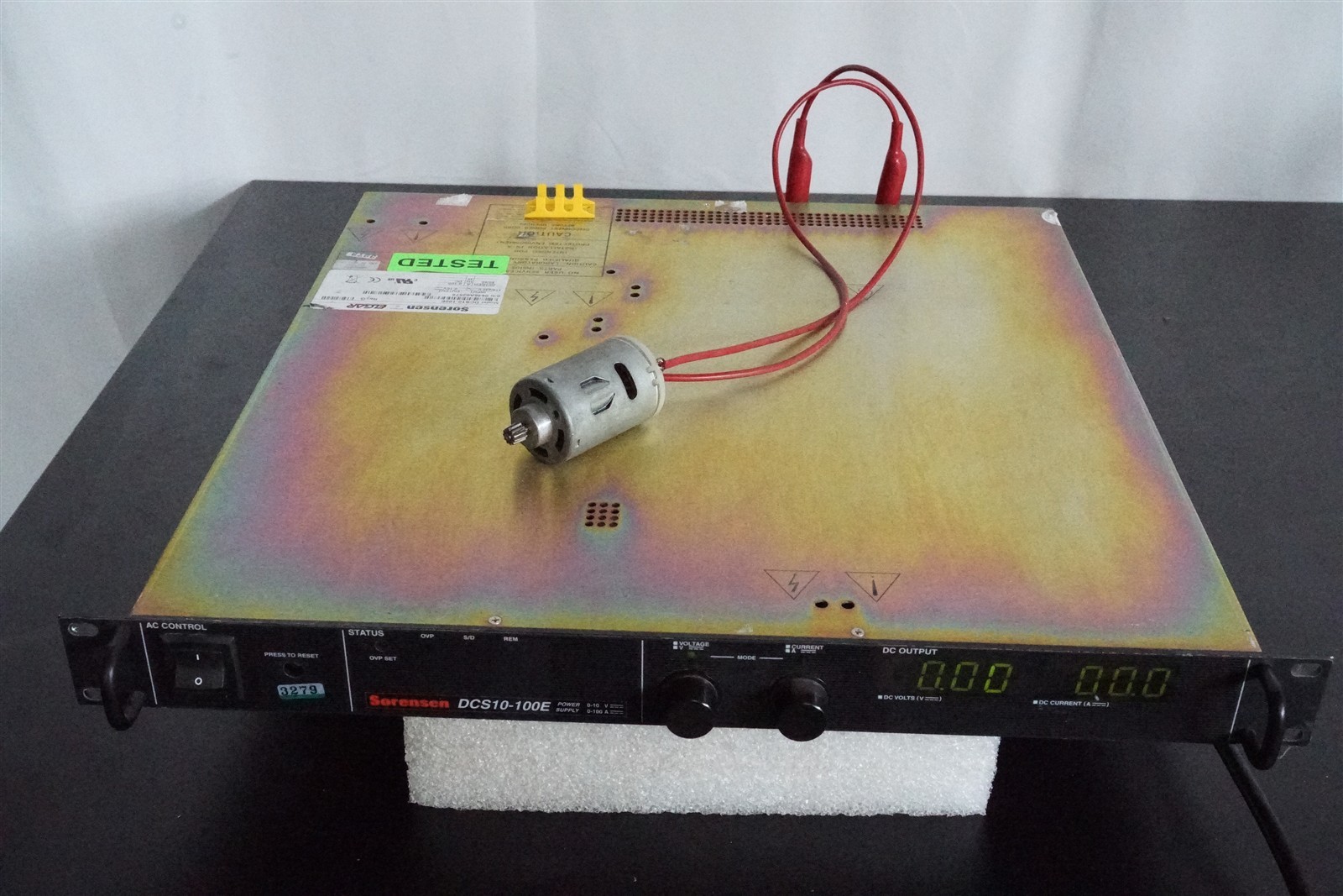 Sorensen DCS10-100E, 0-10V, 0-100A Power Supply, Set for 220V, W Local Plug Sorensen DCS10-100E, 0-10V, 0-100A Power Supply, Set for 220V, W Local Plug